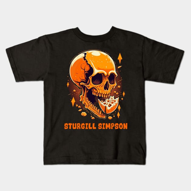 Orange Style Sturgill Simpson Kids T-Shirt by Hous One